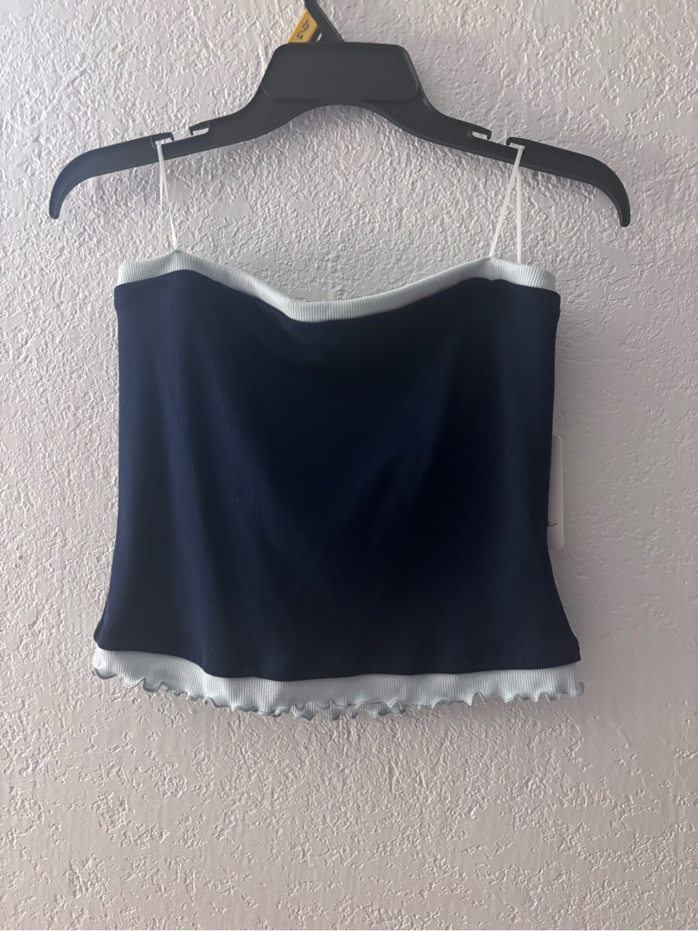 gaze Navy Blue Camisole with White Trim